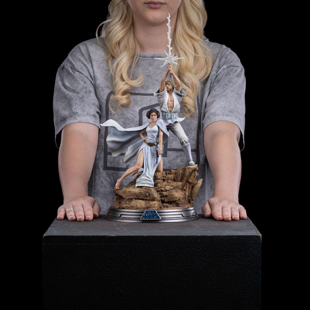 Statuette Star Wars 1/10 Deluxe Art Scale Luke et Leia Skywalker 41 cm