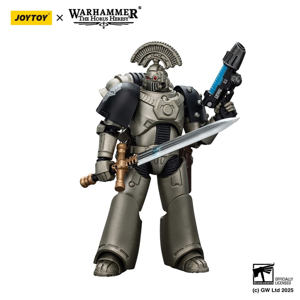 Warhammer The Horus Heresy figurine 1/18 lron Warriors MKVI Tactical Sergeant with Power Sword and Plasma Pistol 12 cm