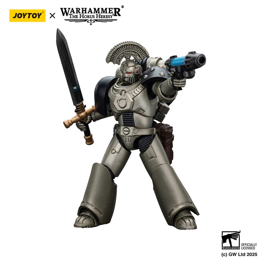 Warhammer The Horus Heresy figurine 1/18 lron Warriors MKVI Tactical Sergeant with Power Sword and Plasma Pistol 12 cm