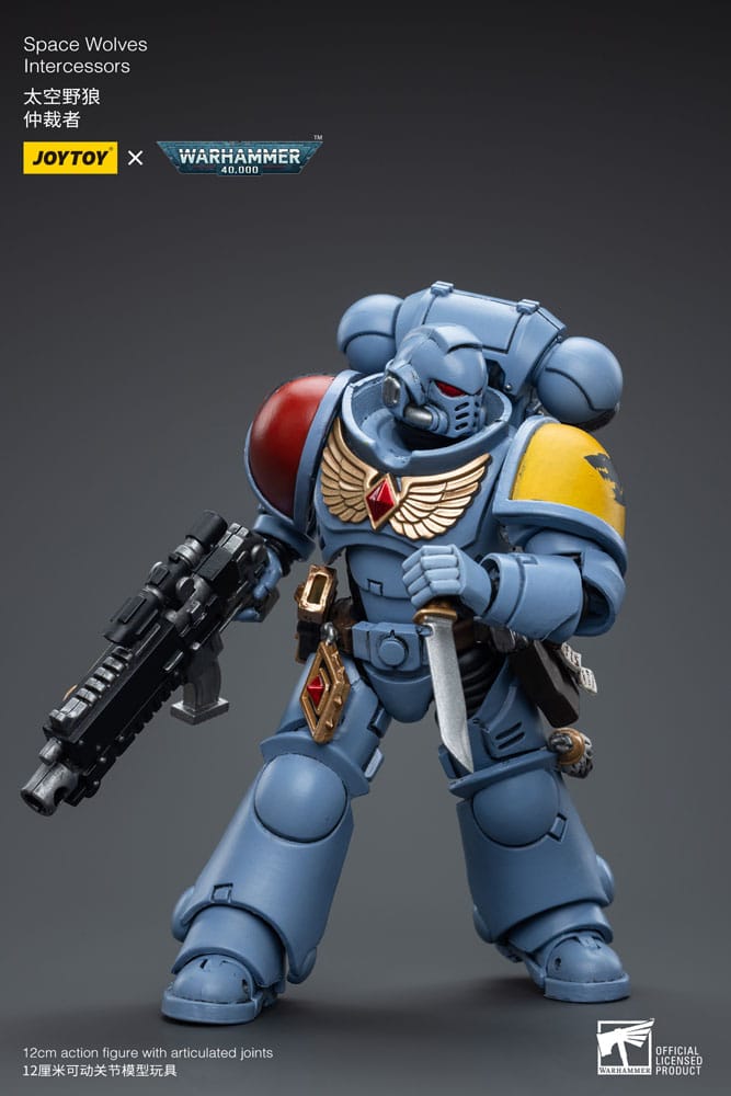 Warhammer 40k figurine 1/18 Space Wolves Intercessors 12 cm
