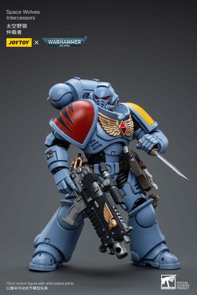 Warhammer 40k figurine 1/18 Space Wolves Intercessors 12 cm
