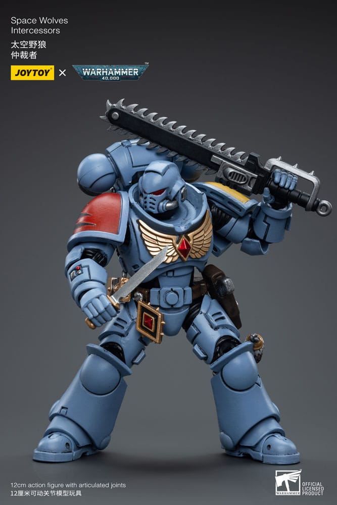 Warhammer 40k figurine 1/18 Space Wolves Intercessors 12 cm