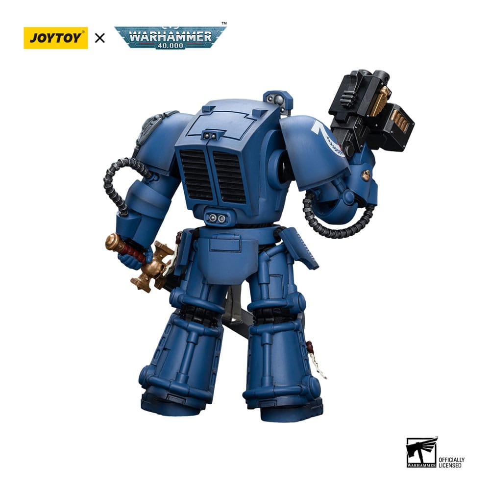 Figurine Warhammer 40k 1/18 Ultramarines Terminator Squad Sergent avec Épée Énergétique et Téléportation Homer 12 cm