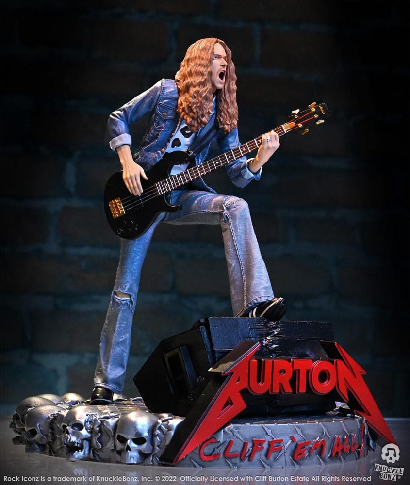 Metallica : Cliff Burton Statuette Rock Iconz Cliff 'Em All 22 cm