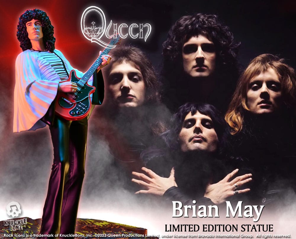 Queen : Statuette Rock Iconz Brian May II (Sheer Heart Attack Era) 23 cm