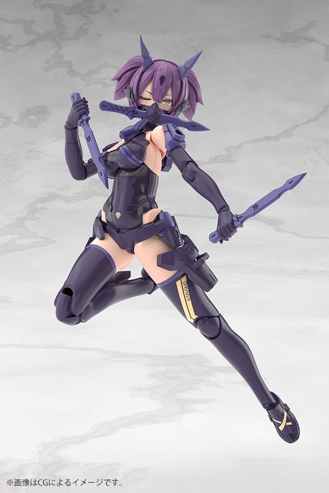 Figurine Megami Device Kit modèle en plastique 1/1 Asra Ninja Kaname Shadow Edition Full Package 14 cm