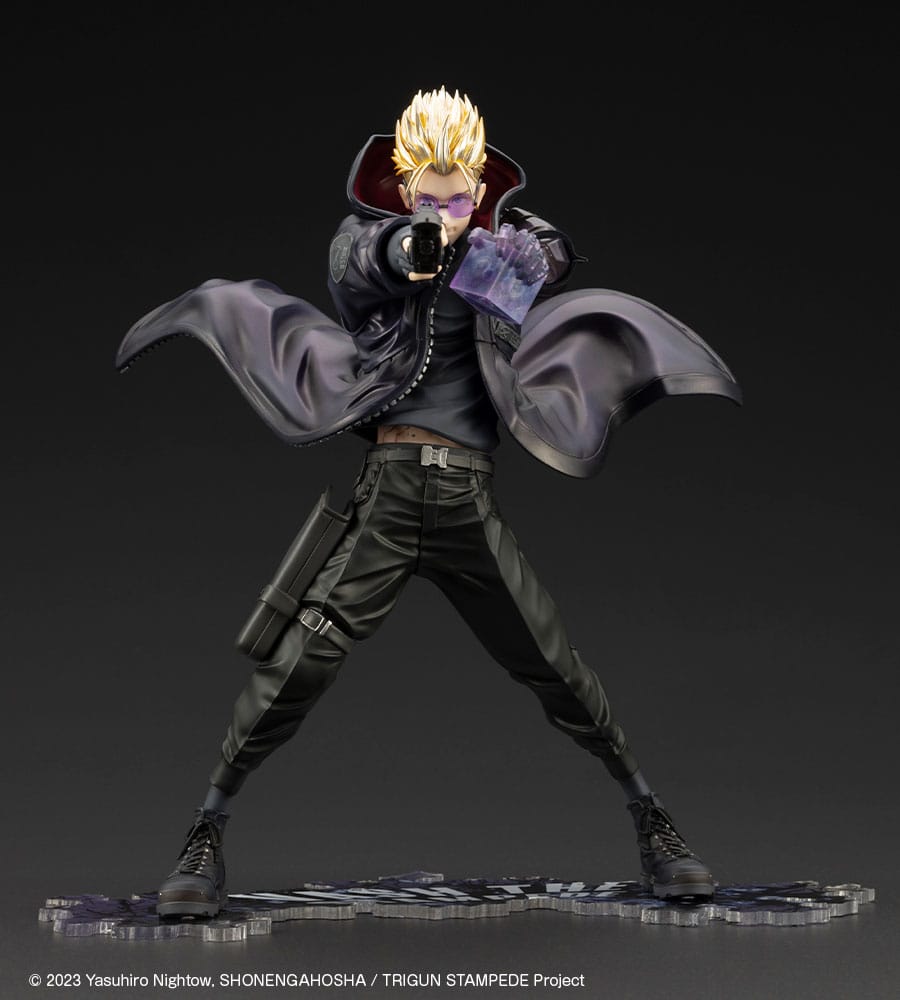 Statuette PVC Trigun Stampede ARTFXJ 1/8 Vash the Stampede Le tireur en version noire 22 cm