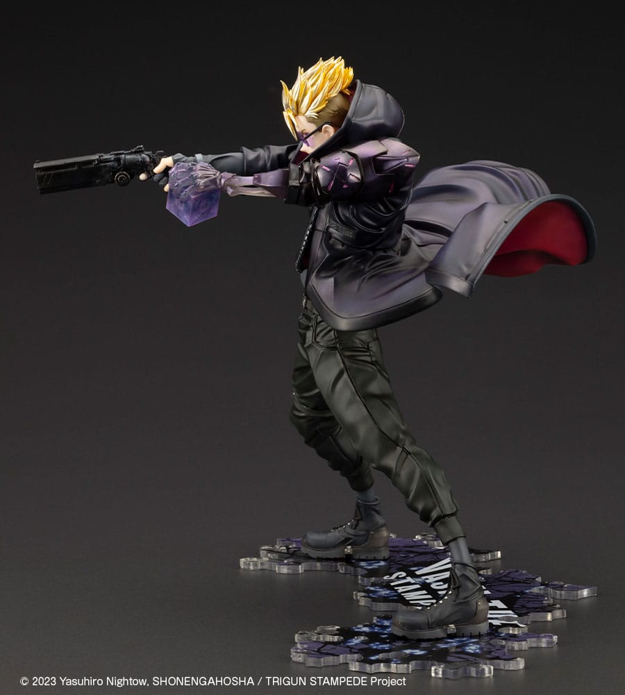 Statuette PVC Trigun Stampede ARTFXJ 1/8 Vash the Stampede Le tireur en version noire 22 cm