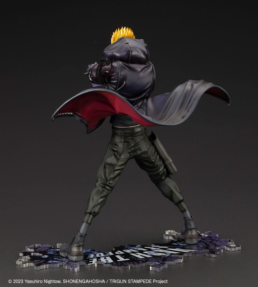 Statuette PVC Trigun Stampede ARTFXJ 1/8 Vash the Stampede Le tireur en version noire 22 cm
