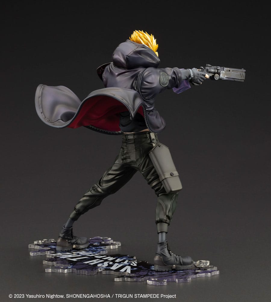 Statuette PVC Trigun Stampede ARTFXJ 1/8 Vash the Stampede Le tireur en version noire 22 cm