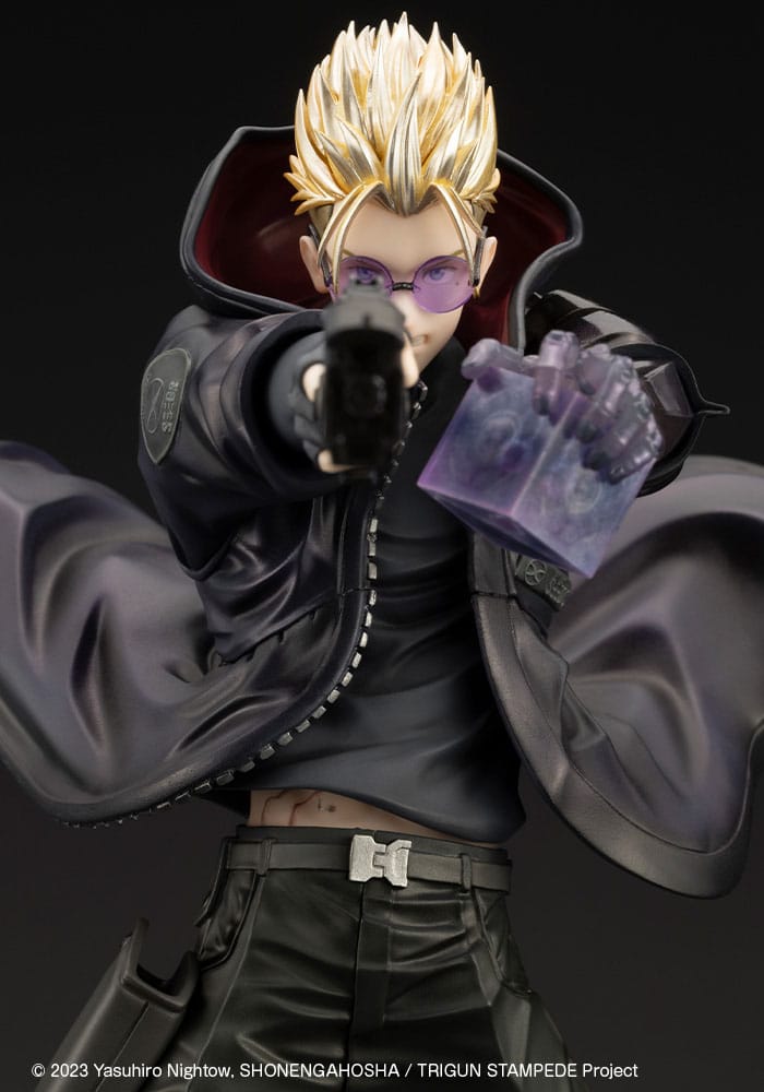 Statuette PVC Trigun Stampede ARTFXJ 1/8 Vash the Stampede Le tireur en version noire 22 cm