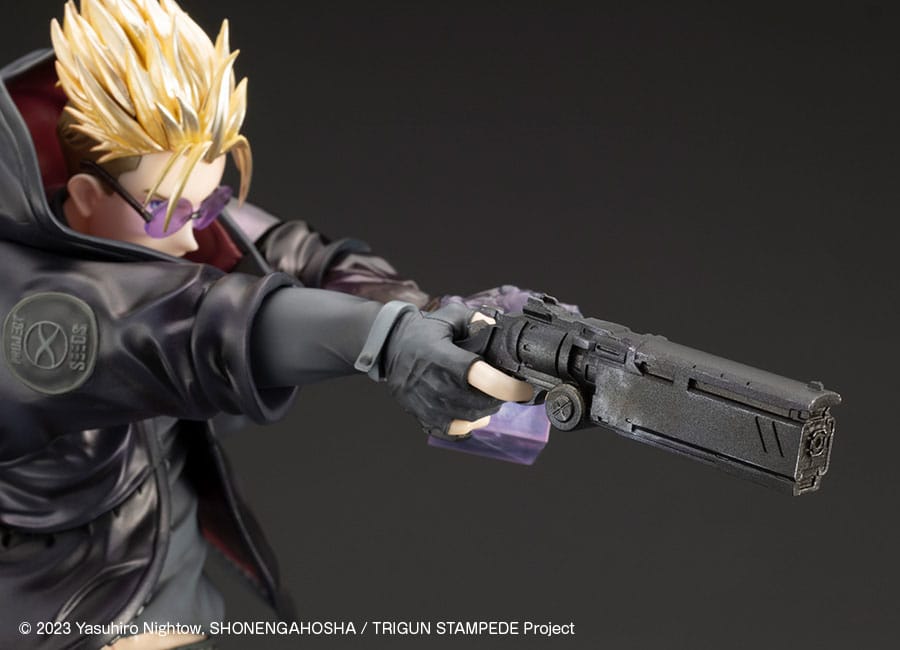 Statuette PVC Trigun Stampede ARTFXJ 1/8 Vash the Stampede Le tireur en version noire 22 cm