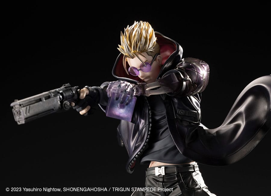 Statuette PVC Trigun Stampede ARTFXJ 1/8 Vash the Stampede Le tireur en version noire 22 cm