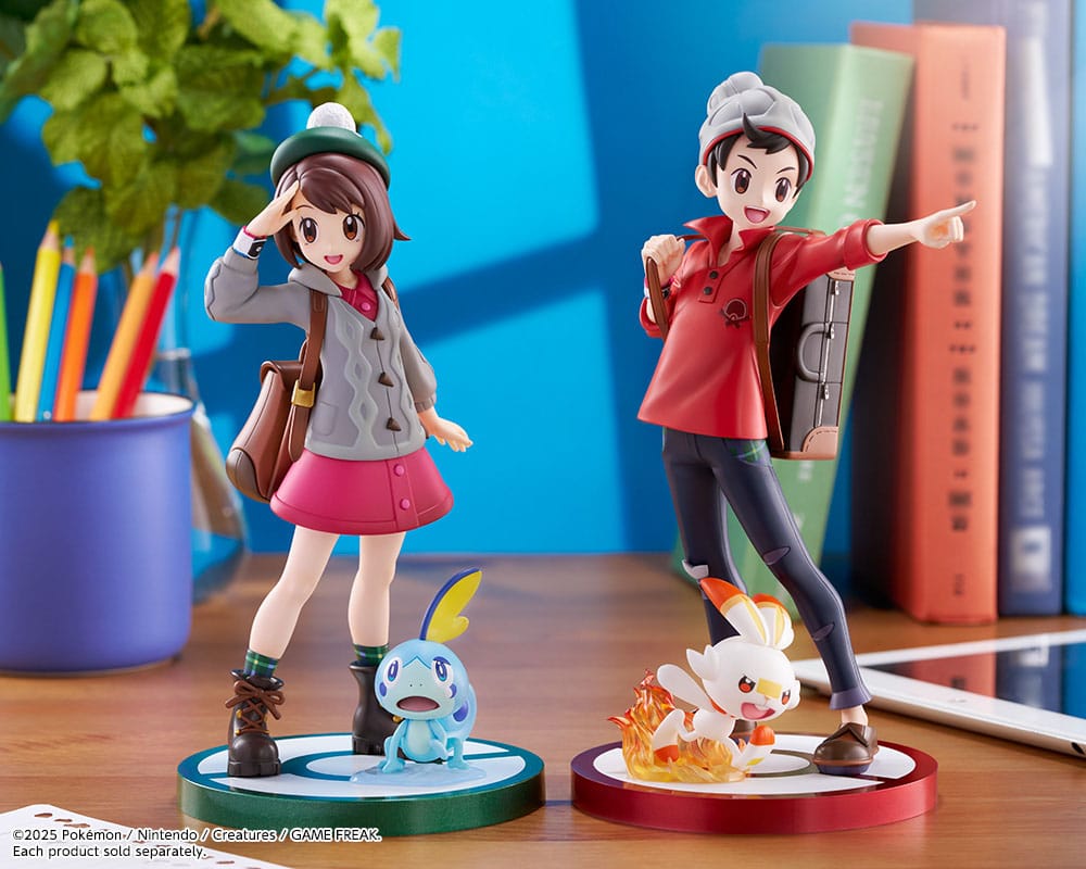 Statuette Pokémon PVC ARTFXJ 1/8 Victor & Flambino 21 cm