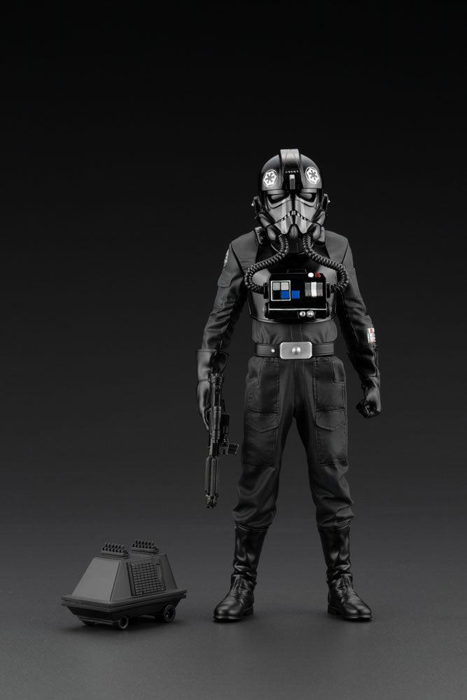 Star Wars A New Hop statuette PVC ARTFX+ 1/10 Tie Fighter Pilot Backstabber & Mouse Droid Exclusive