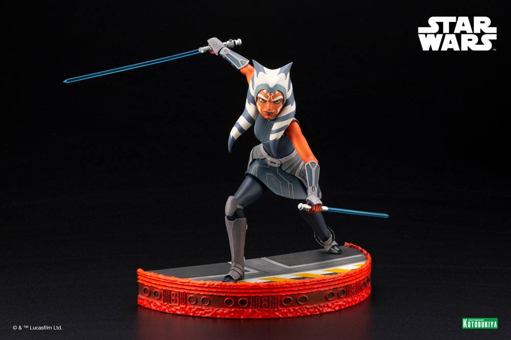 Star Wars The Clone Wars Statuette PVC ARTFX 1/7 Ahsoka Tano Escape from the Clones 24 cm