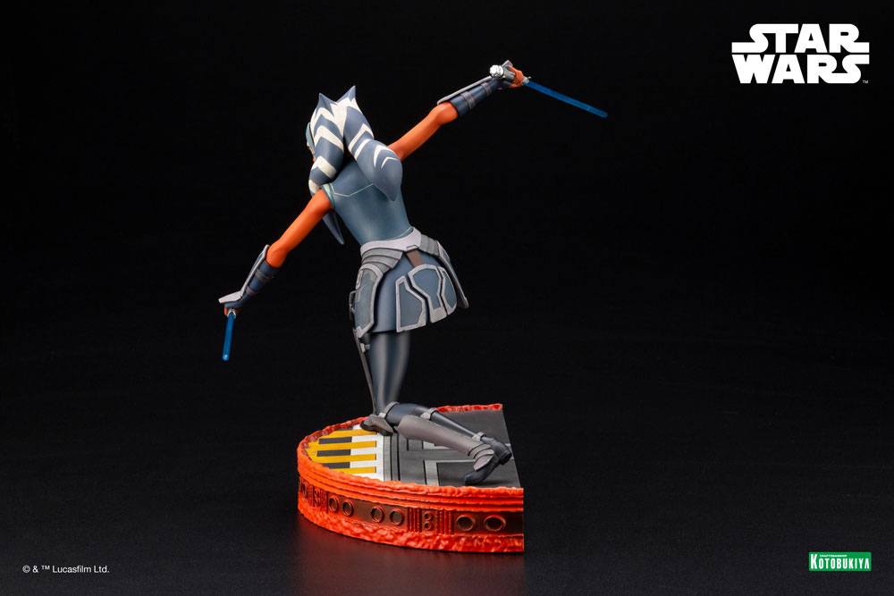 Star Wars The Clone Wars Statuette PVC ARTFX 1/7 Ahsoka Tano Escape from the Clones 24 cm