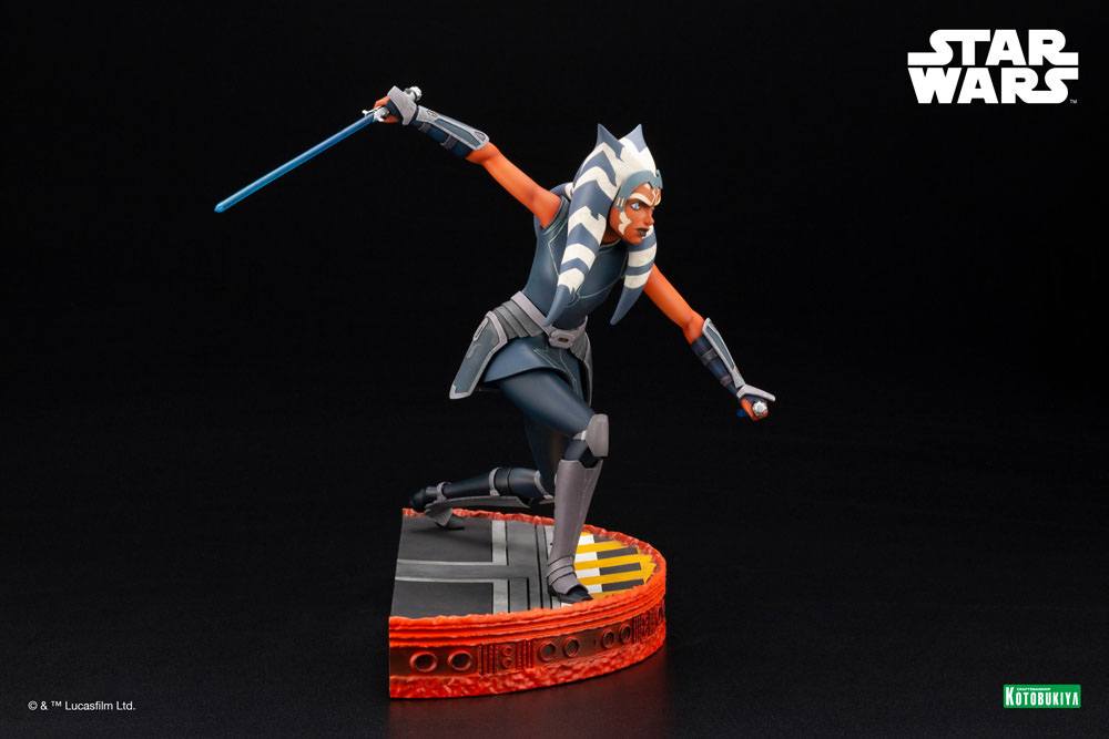 Star Wars The Clone Wars Statuette PVC ARTFX 1/7 Ahsoka Tano Escape from the Clones 24 cm