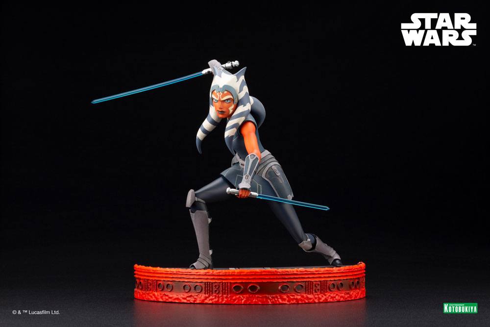 Star Wars The Clone Wars Statuette PVC ARTFX 1/7 Ahsoka Tano Escape from the Clones 24 cm