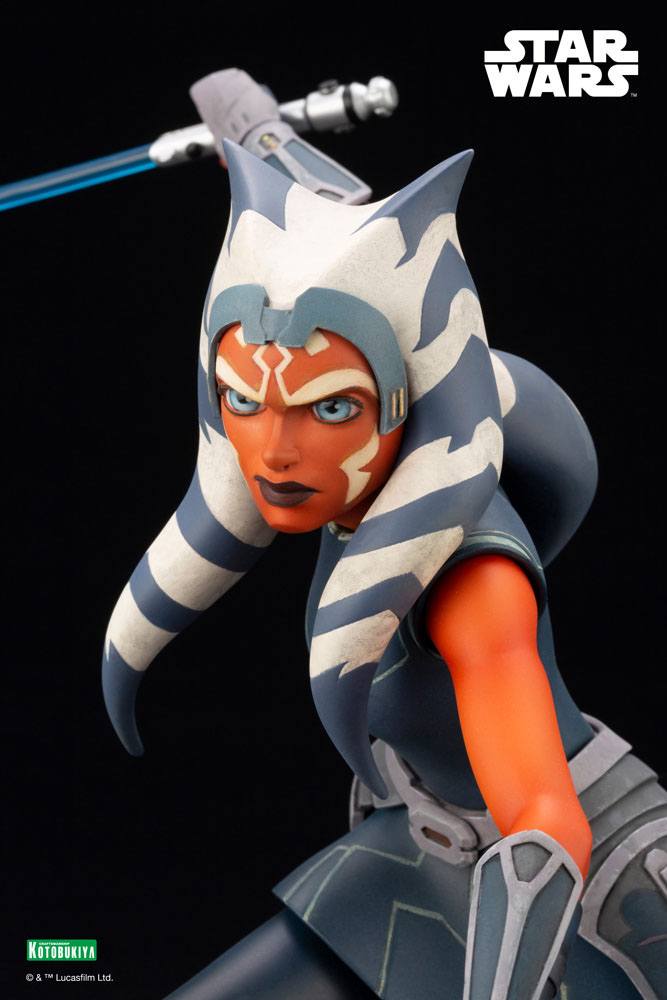 Star Wars The Clone Wars Statuette PVC ARTFX 1/7 Ahsoka Tano Escape from the Clones 24 cm