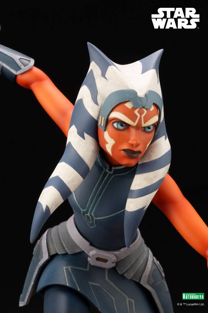 Star Wars The Clone Wars Statuette PVC ARTFX 1/7 Ahsoka Tano Escape from the Clones 24 cm