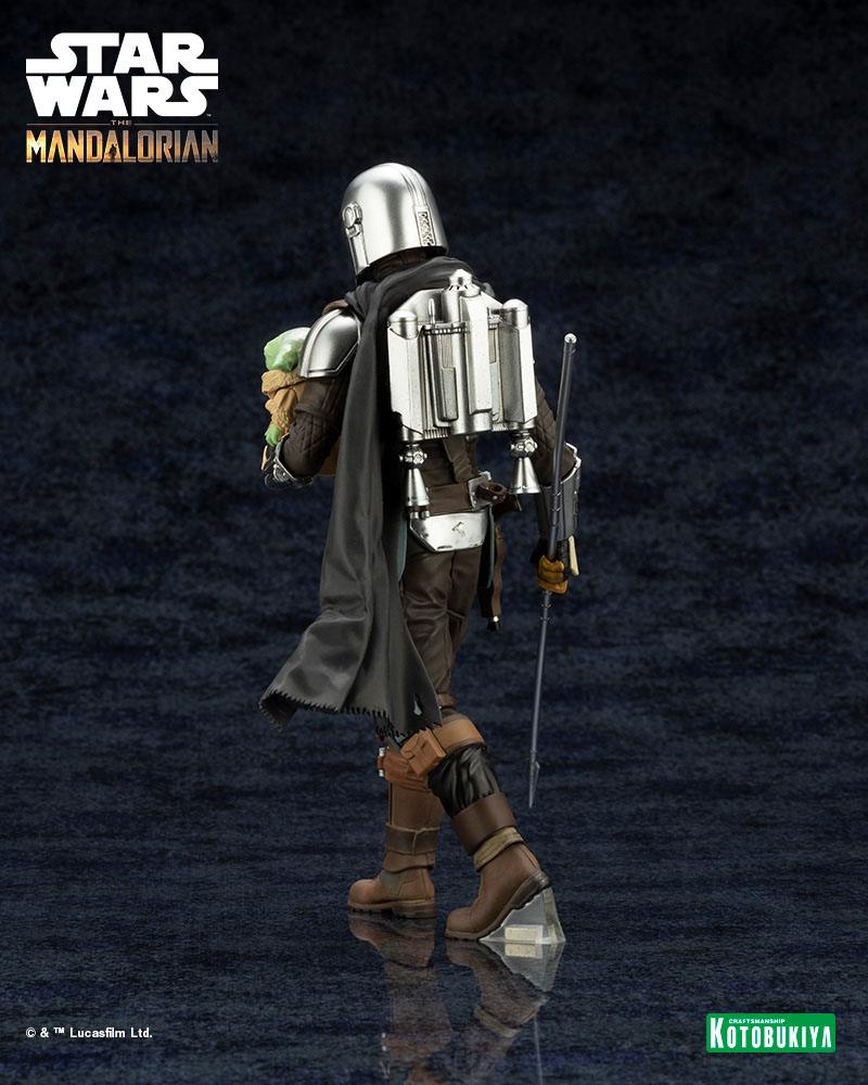 Star Wars The Mandalorian statuette PVC ARTFX 1/10 Mandalorian & Grogu with Beskar Staff 18 cm