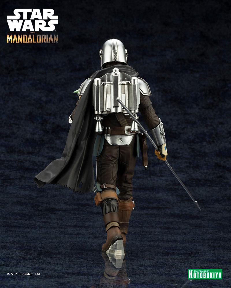 Star Wars The Mandalorian statuette PVC ARTFX 1/10 Mandalorian & Grogu with Beskar Staff 18 cm