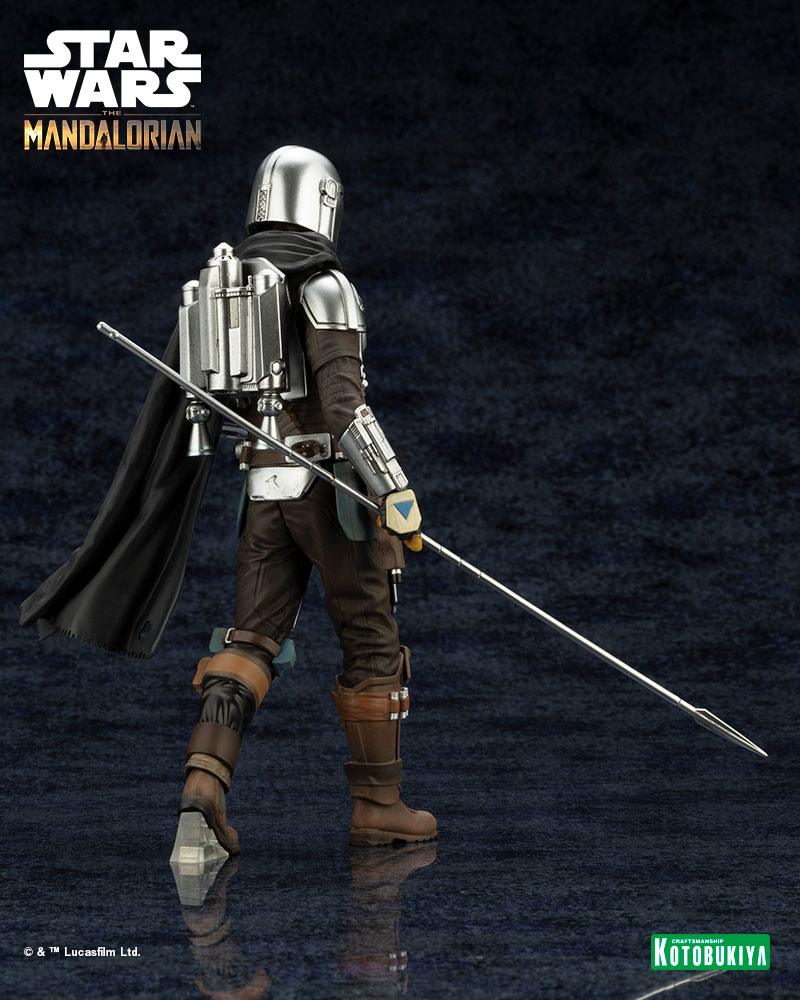 Star Wars The Mandalorian statuette PVC ARTFX 1/10 Mandalorian & Grogu with Beskar Staff 18 cm