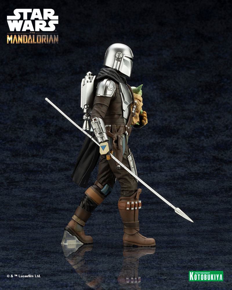 Star Wars The Mandalorian statuette PVC ARTFX 1/10 Mandalorian & Grogu with Beskar Staff 18 cm