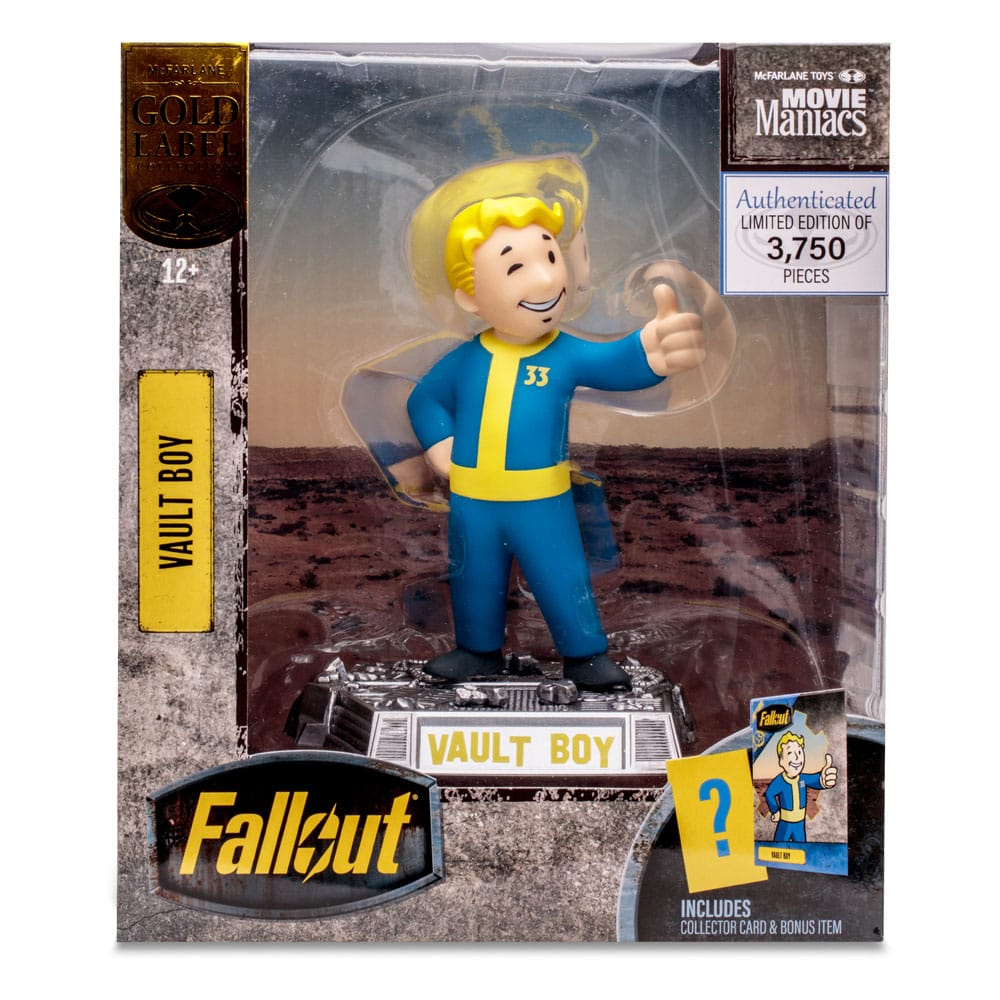 Fallout figurine Movie Maniacs Vault Boy (Gold Label) 15 cm