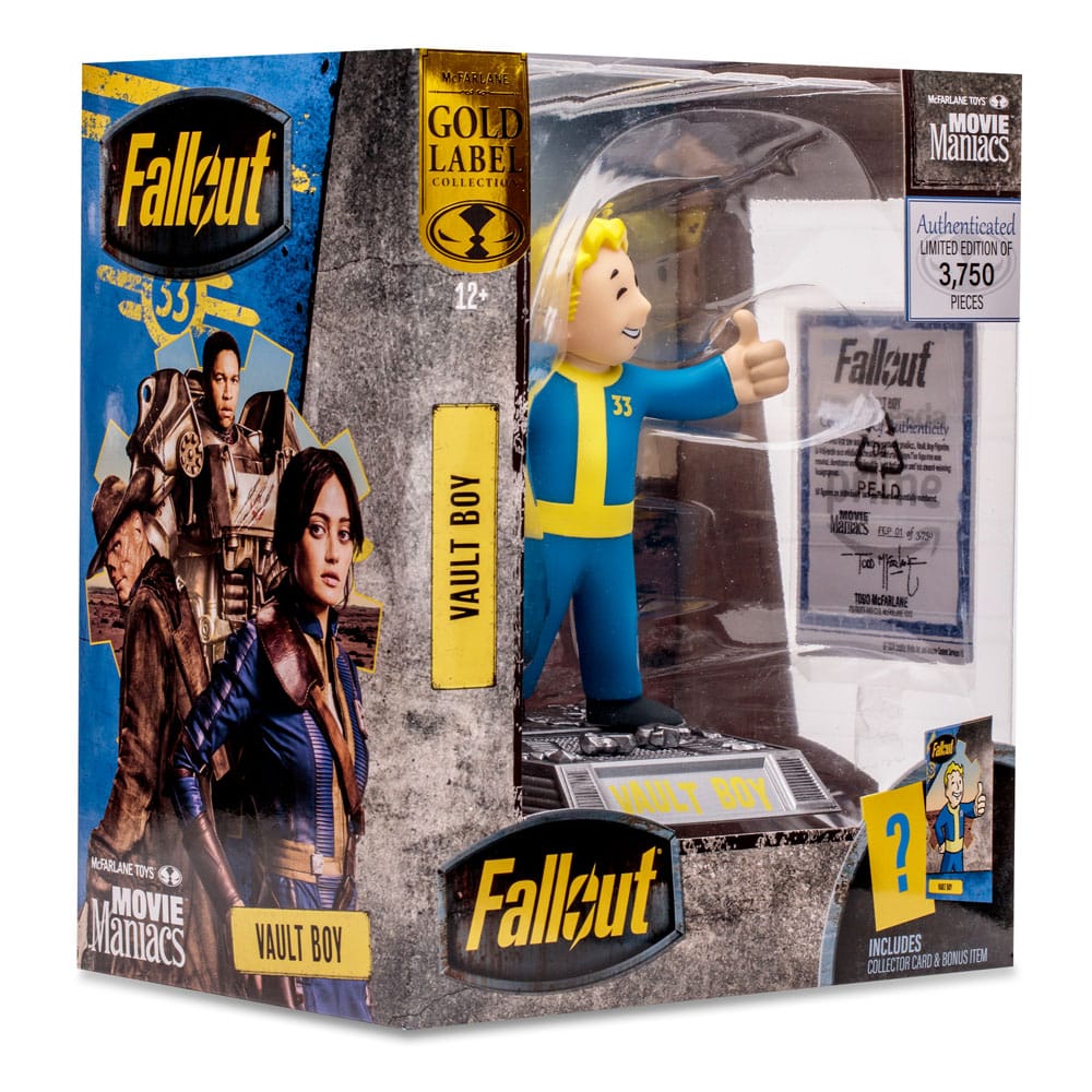 Fallout figurine Movie Maniacs Vault Boy (Gold Label) 15 cm