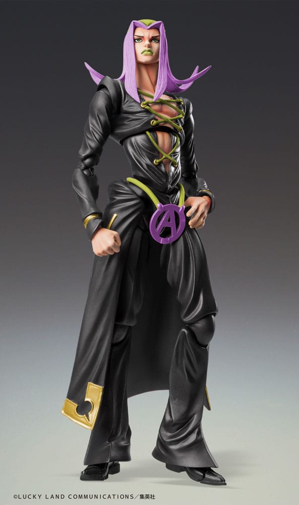 JoJo's Bizarre Adventure Part 5 figurine Super Action Chozokado Leone Abbacchio Black Ver. 16 cm