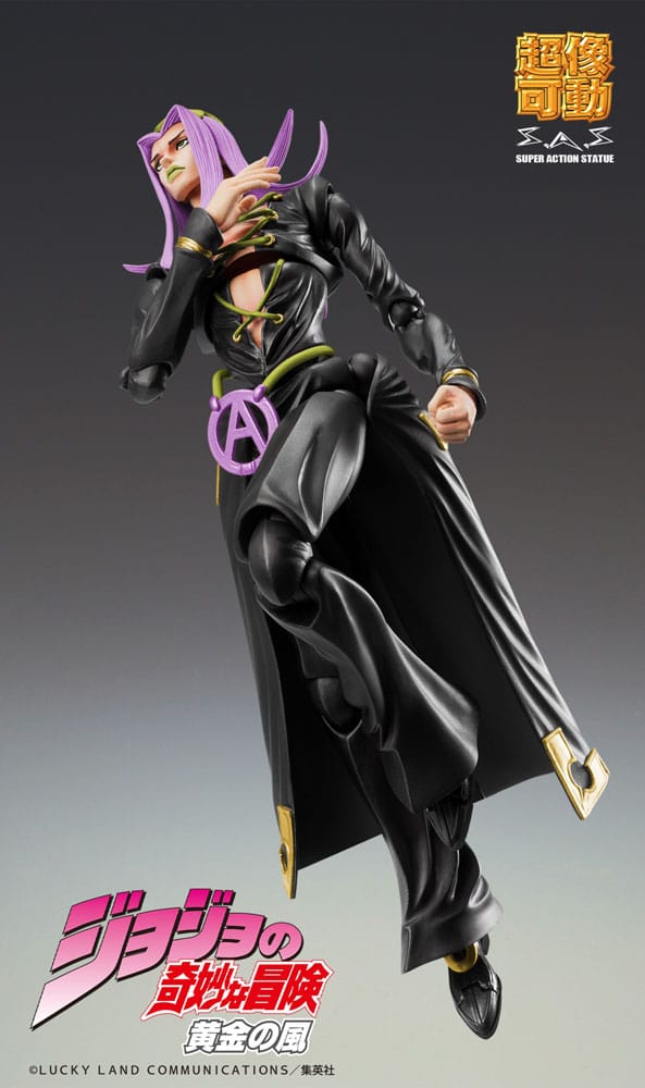 JoJo's Bizarre Adventure Part 5 figurine Super Action Chozokado Leone Abbacchio Black Ver. 16 cm