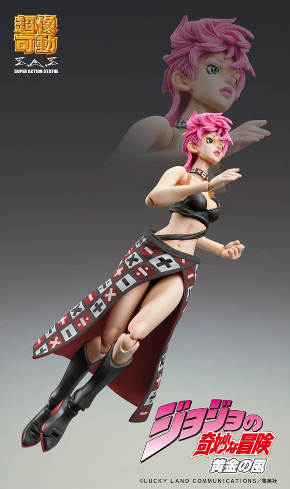 Figurine JoJo's Bizarre Adventure Part 5 Super Action Chozokado Trish Una Black Ver. 15 cm