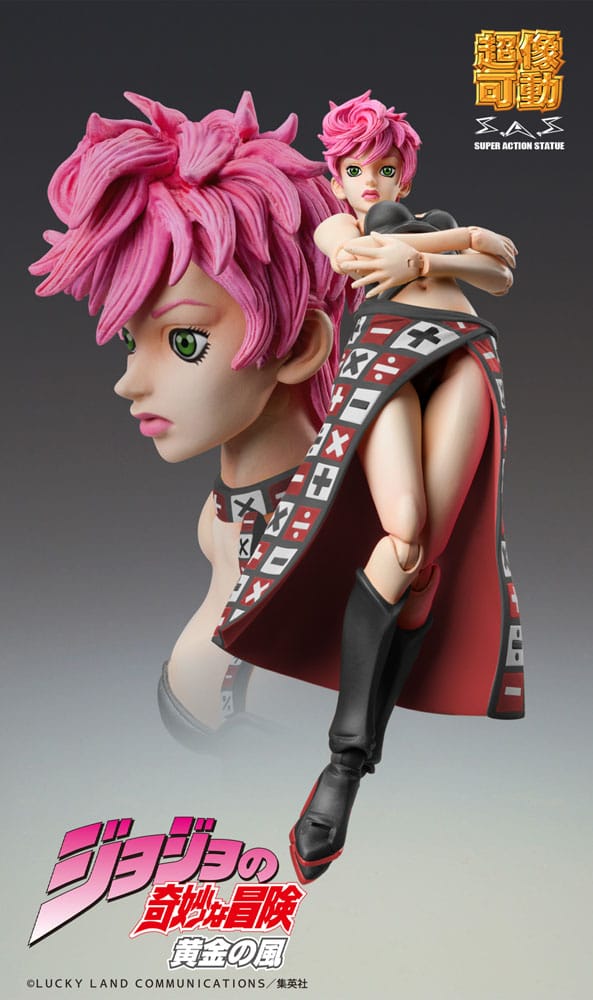 Figurine JoJo's Bizarre Adventure Part 5 Super Action Chozokado Trish Una Black Ver. 15 cm