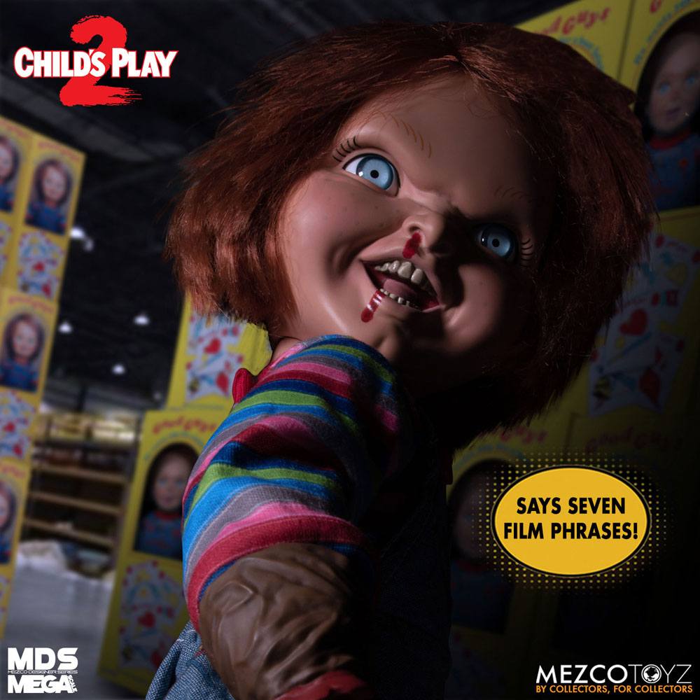 Chucky, la poupée de sang poupée parlante Designer Series Menacing Chucky 38 cm