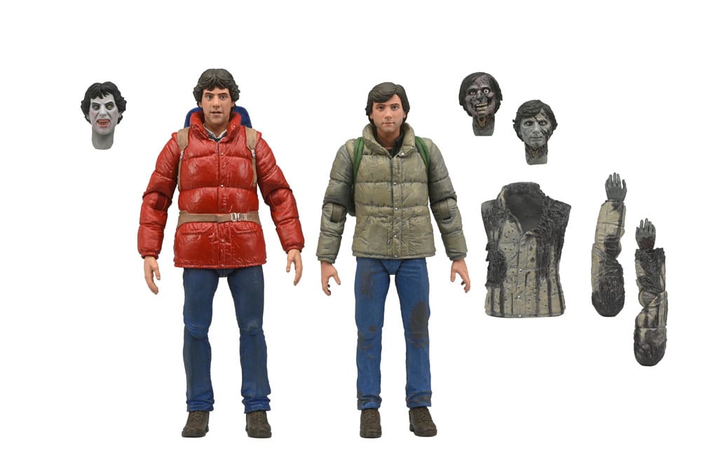 Le Loup-garou de Londres 2 pack figurines Jack and David 18 cm
