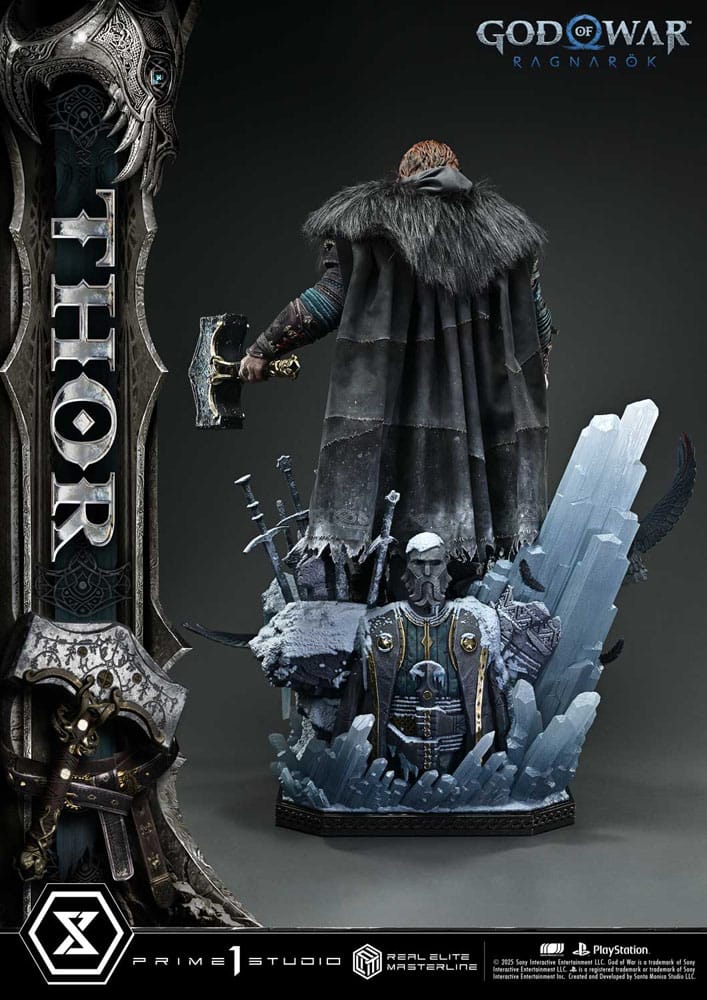 God of War: Ragnarök statuette Real Elite Masterline Series 1/3 Thor 105 cm