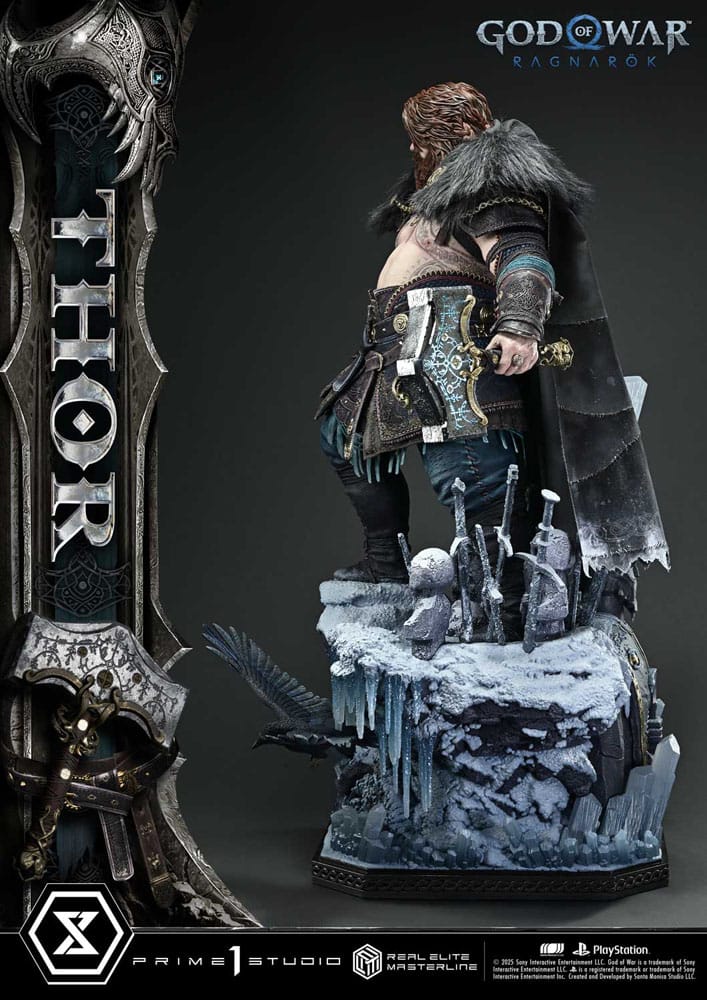 God of War: Ragnarök statuette Real Elite Masterline Series 1/3 Thor 105 cm