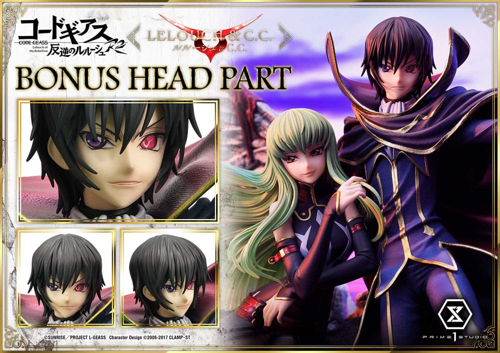 Code Geass: Lelouch of the Rebellion Concept Masterline Series Statuette 1/6 Lelouch Lamperouge & C.C. 44 cm