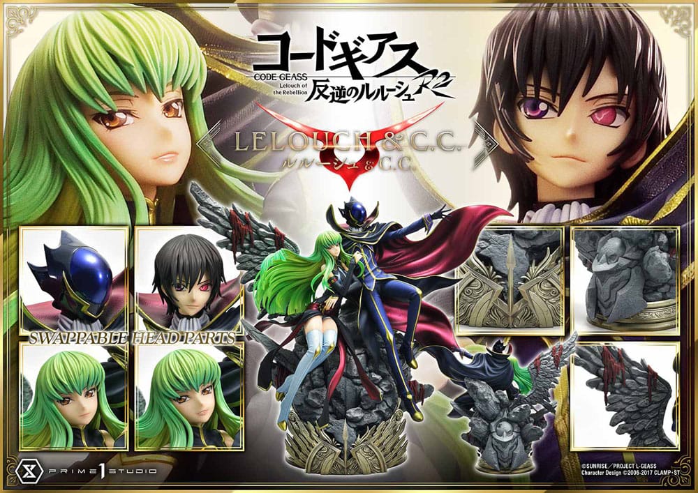 Code Geass: Lelouch of the Rebellion Concept Masterline Series Statuette 1/6 Lelouch Lamperouge & C.C. 44 cm