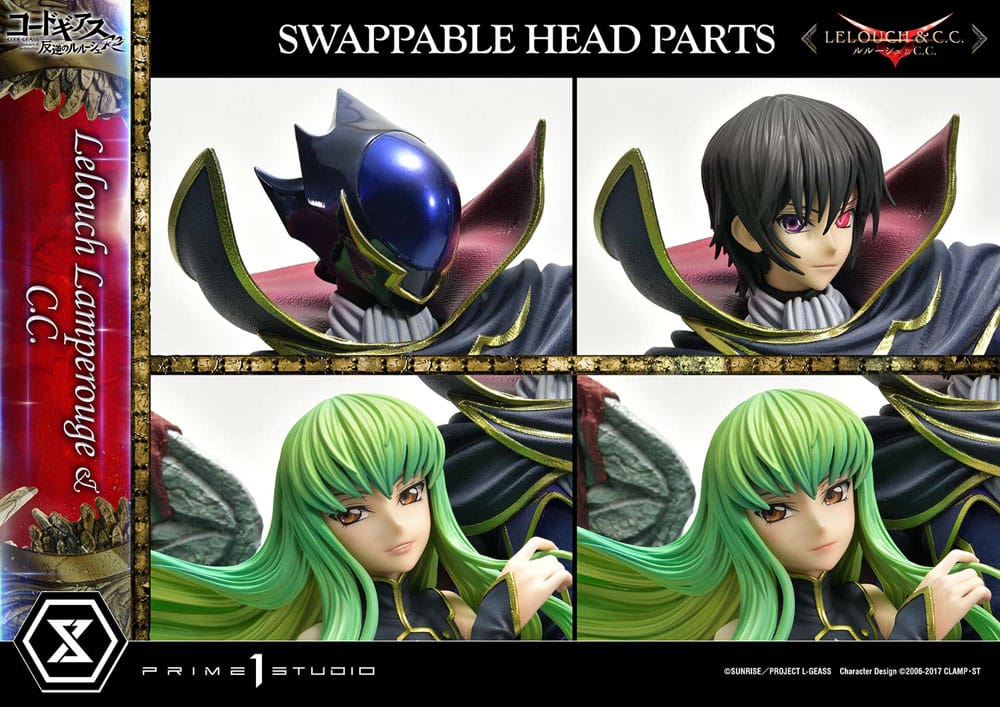Code Geass: Lelouch of the Rebellion Concept Masterline Series Statuette 1/6 Lelouch Lamperouge & C.C. 44 cm