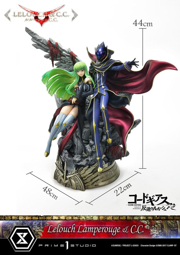 Code Geass: Lelouch of the Rebellion Concept Masterline Series Statuette 1/6 Lelouch Lamperouge & C.C. 44 cm