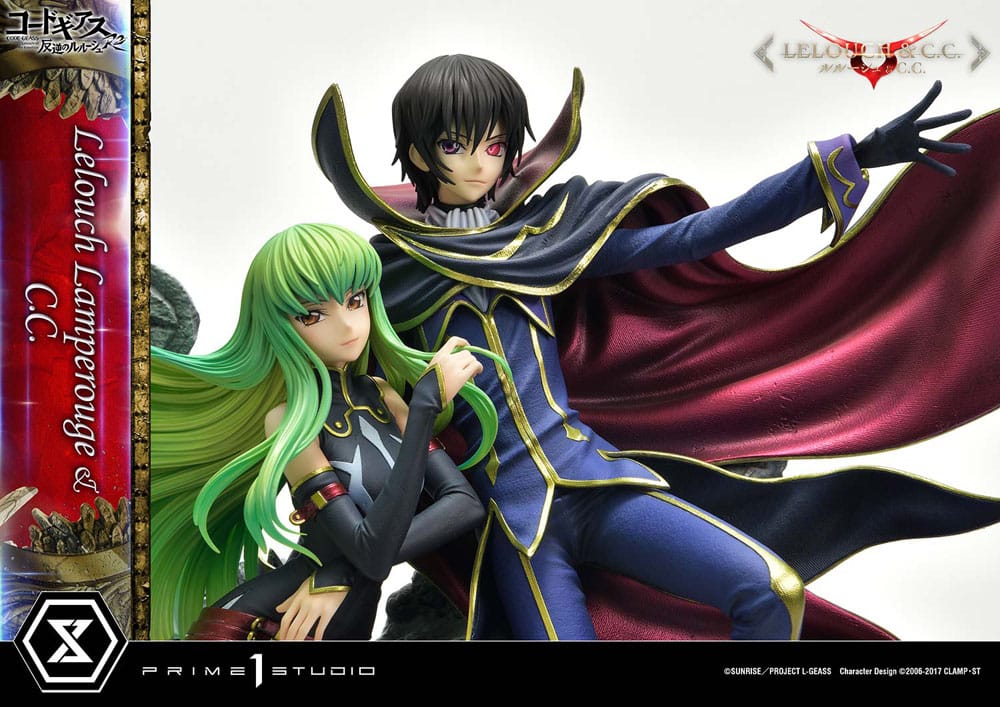 Code Geass: Lelouch of the Rebellion Concept Masterline Series Statuette 1/6 Lelouch Lamperouge & C.C. 44 cm