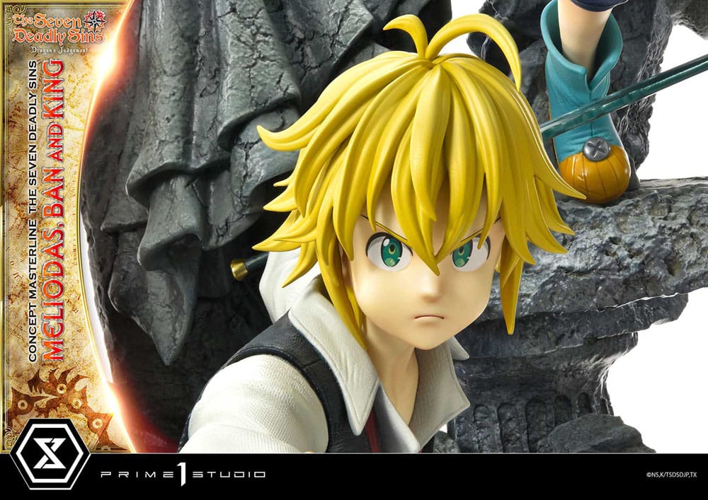Seven Deadly Sins Concept Masterline Series statuette Meliodas, Ban and King 55 cm