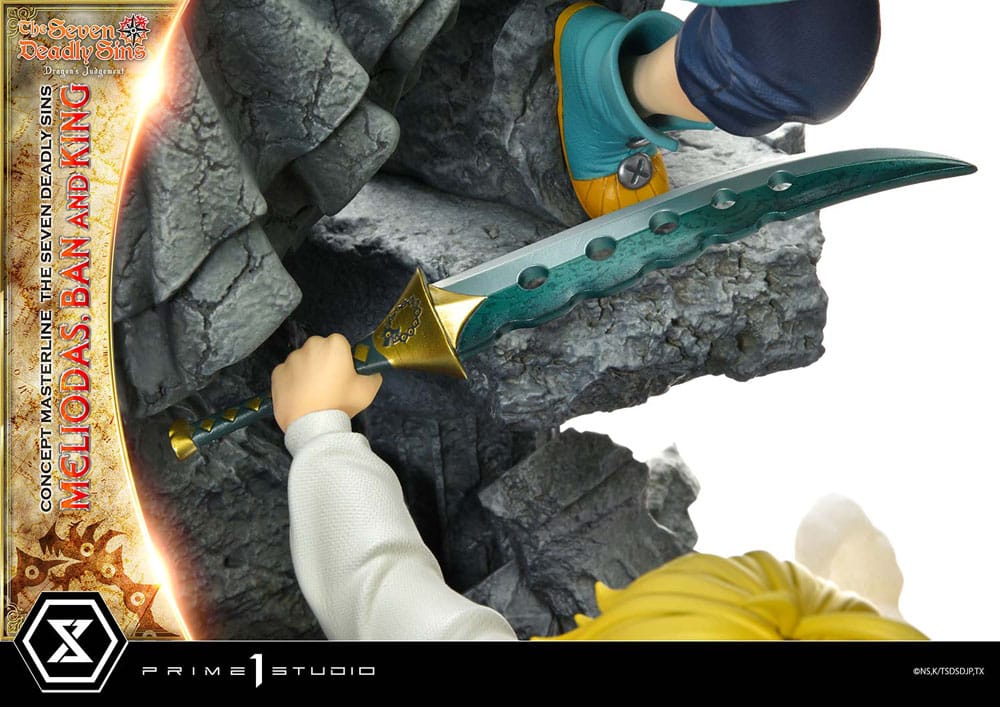 Seven Deadly Sins Concept Masterline Series statuette Meliodas, Ban and King 55 cm