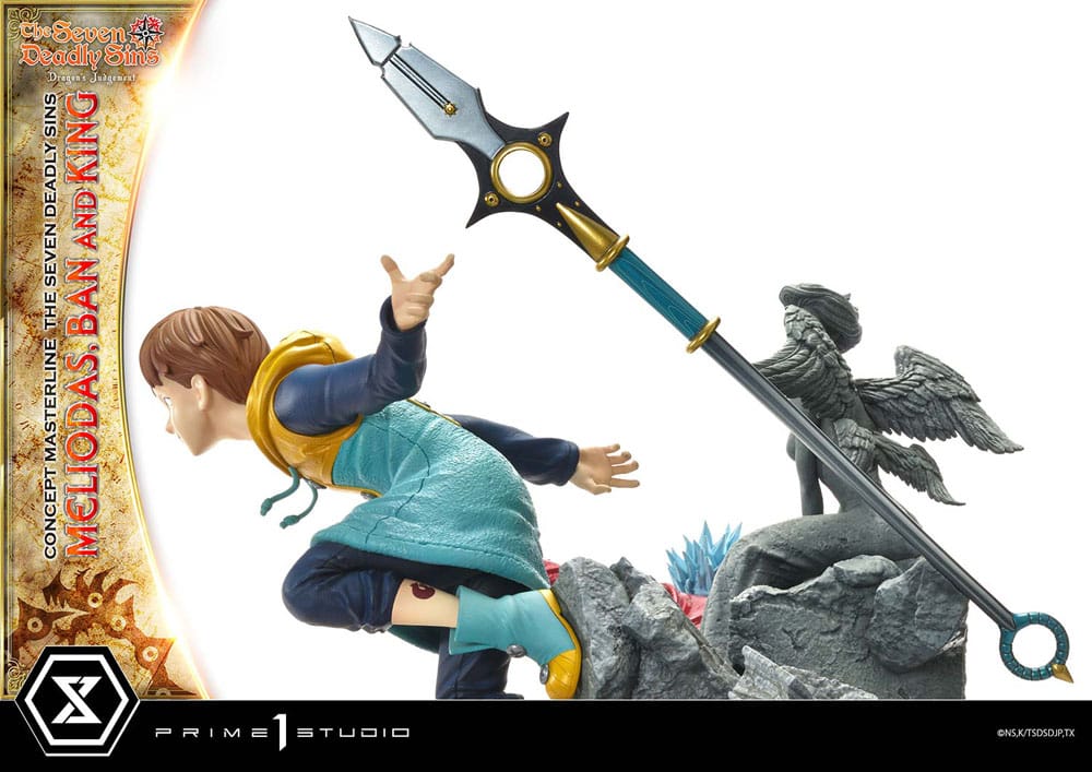 Seven Deadly Sins Concept Masterline Series statuette Meliodas, Ban and King 55 cm