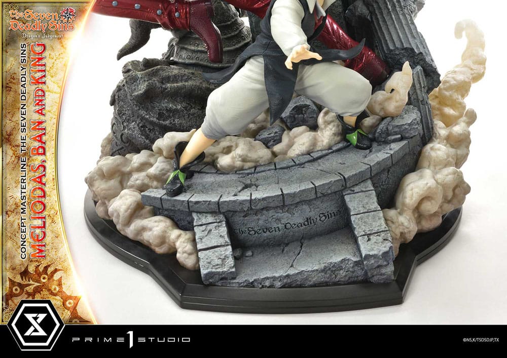 Seven Deadly Sins Concept Masterline Series statuette Meliodas, Ban and King 55 cm
