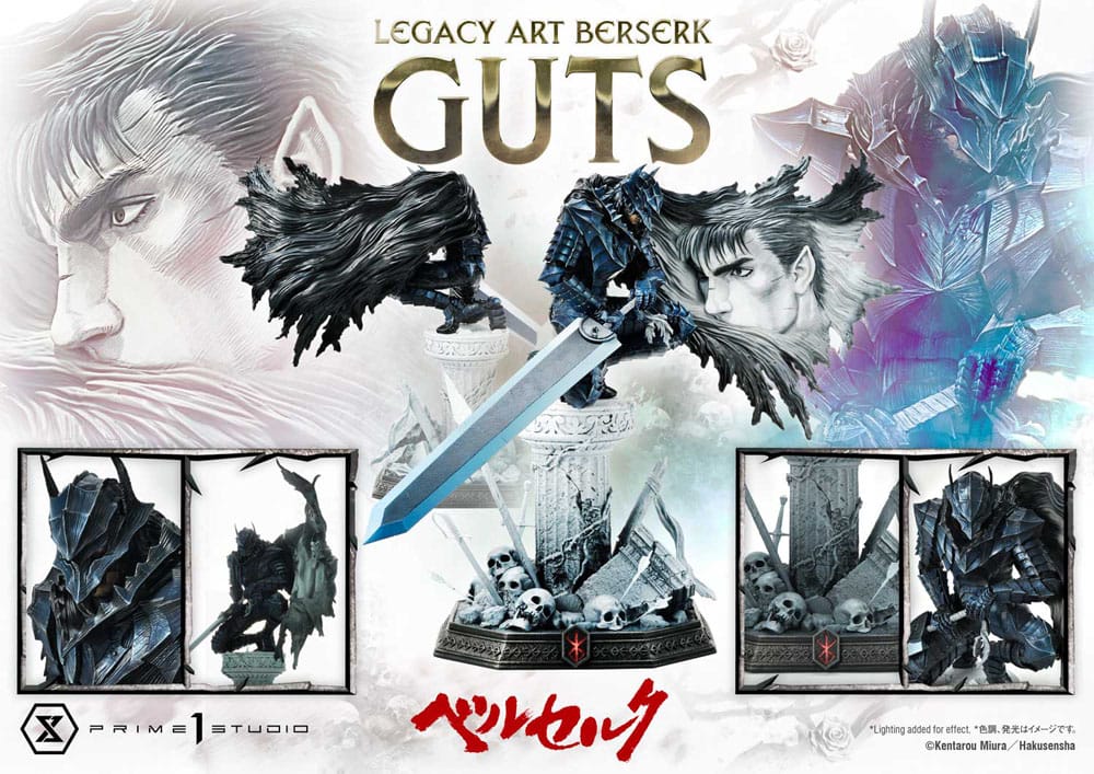 Berserk Legacy Art Kentaro Miura Statue statuette 1/6 Guts 45 cm