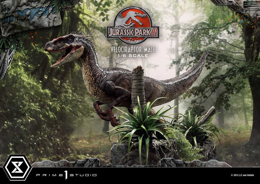 Jurassic Park III statuette Legacy Museum Collection 1/6 Velociraptor Male 40 cm